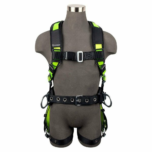 Safewaze PRO Construction Harness: 3D, Dorsal Link, MB Chest, TB Legs, Free Floating Waist FS160DL